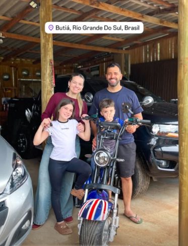 Cliente da Mob Sul com a scooter